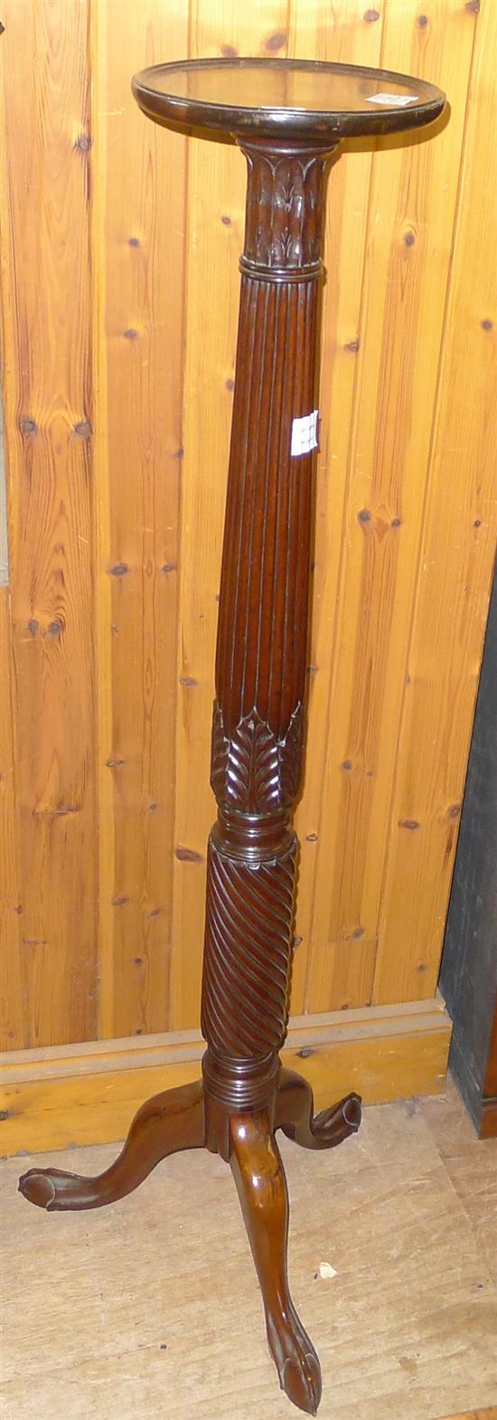 Mahogany torchere